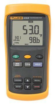 Fluke 53 II temperatūras reģistrē&scaron;anas digitālais termometrs FLUKE-53-2 B 50HZ фото