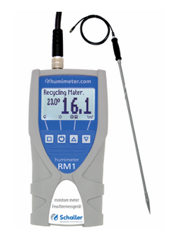 Recycling material moisture meter Schaller humimeter RM1