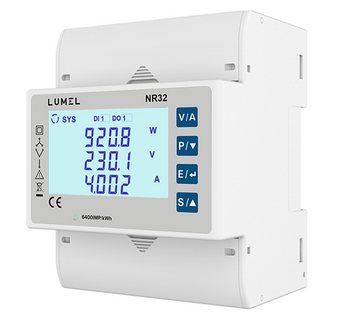 Lumel enerģijas skaitītājs 3 fāžu tīklam 1/5A NR32 NR32 фото