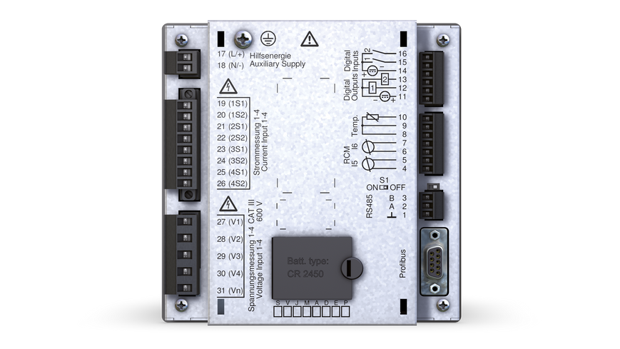 Class A Power Quality Analyzer Janitza UMG 512-PRO with Residual Current Monitoring
