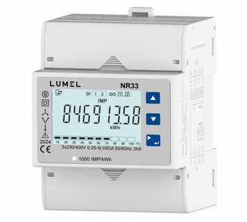 Lumel enerģijas skaitītājs 3 fāžu tīklam 100A - NR33 NR33 фото