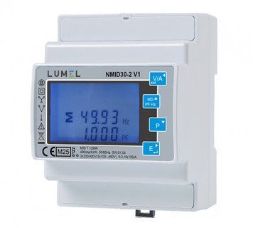 Lumel enerģijas skaitītājs vienfāzes un trīsfāžu tīkliem ar MID sertifikātu 100A NMID30-2 V1 NMID30-2 V1 фото