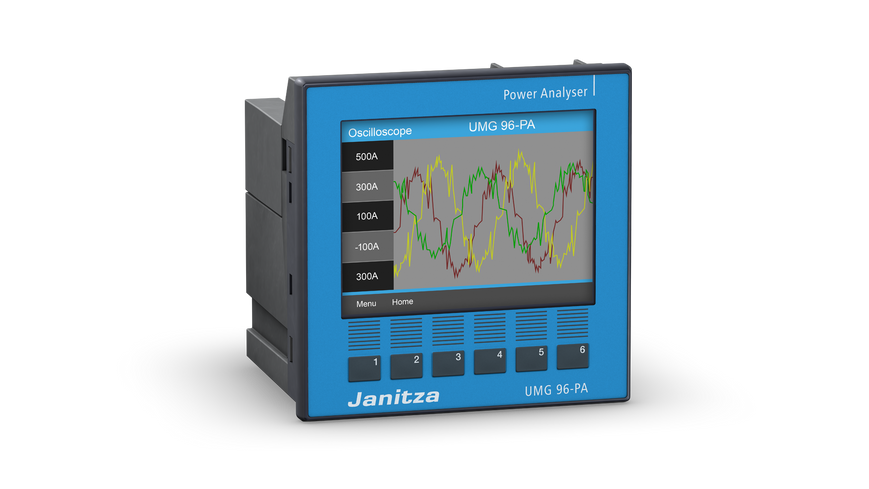 Modulinis galios analizatorius Janitza UMG 96-PA klasė 0.2S RCM Ethernet RS485