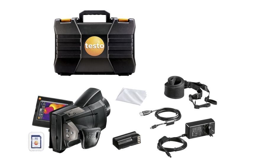 Termovizorius Testo 890 su 640 x 480 pikselių rai&scaron;ka ir 1 pasirenkamu objektyvu