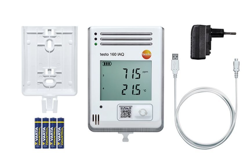 WiFi-регистратор данных Testo 160 IAQ с дисплеем и встроенными датчиками 0572 2014 фото