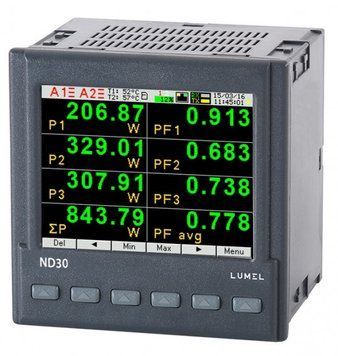 Lumel Power tīkla skaitītājs ar Ethernet, ierakstī&scaron;anas funkciju un grafisko ekrānu ND30 ND30 фото