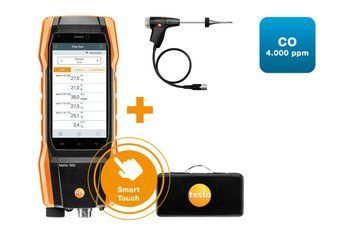 testo 300 NEXT LEVEL kit 1 - Flue gas analyzer (O2, CO up to 4,000 ppm)