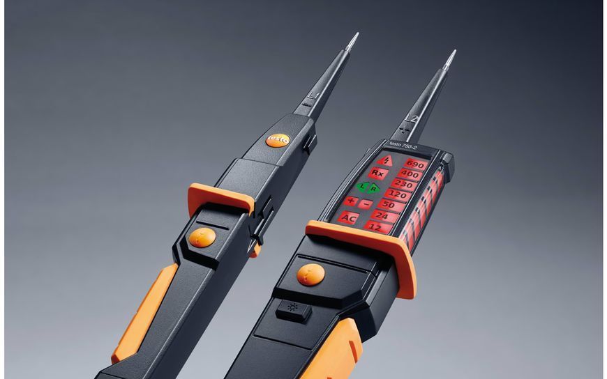 Voltage tester Testo 750-2 with patented LED display and RC trigger