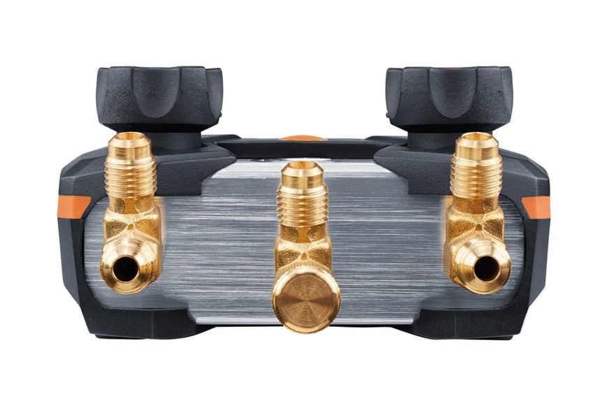 Digitālā manometriskā kolektora komplekts Testo 550s Smart Kit ar uzpildes &scaron;ļūtenēm un bezvadu temperatūras zondēm 0564 5503 фото