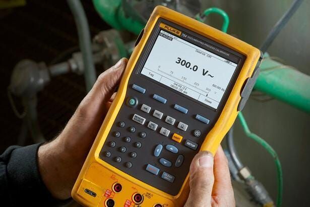 Dokumentuojantis procesų kalibratorius Fluke 754 HART protokolas