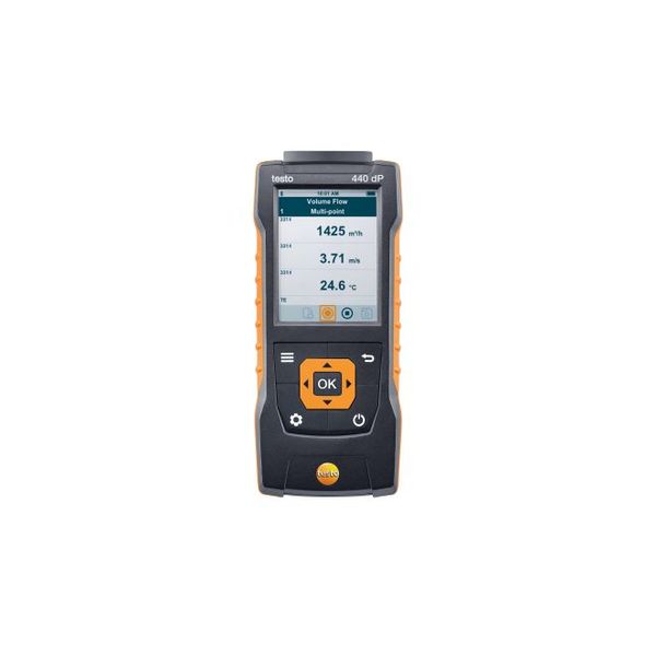 testo 440 dP - Air velocity and IAQ measuring instrument including differential pressure sensor