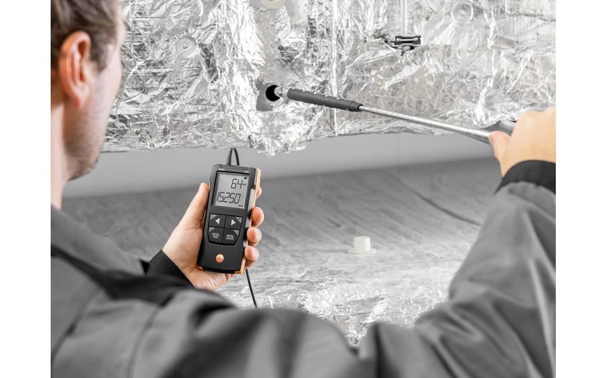 Цифровой крыльчатый анемометр 16 мм Testo 416 с телескопическим зондом и управлением через приложение 0563 0416 фото