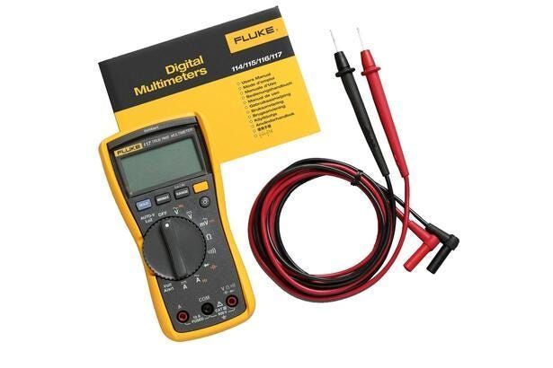 Electricians Digital Multimeter Fluke 117 True-RMS CAT III 600 V with Non-Contact Voltage Detection