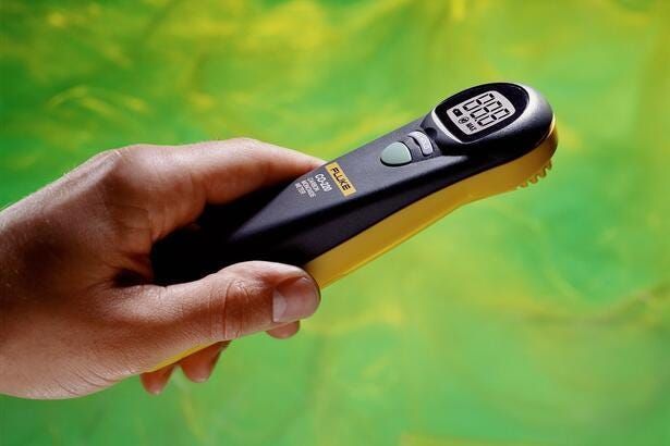Oglekļa monoksīda mērītājs Fluke CO-220 LCD ekrāns Fluke CO-220 фото