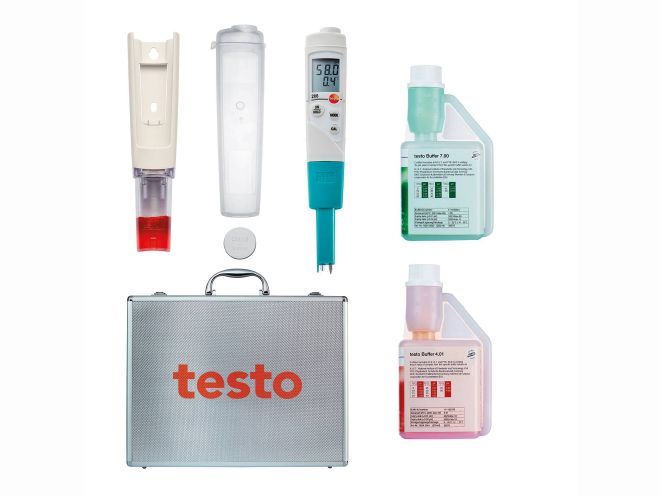 Starter set testo 206-pH2 - pH/temperature measuring instrument for semi-solid media