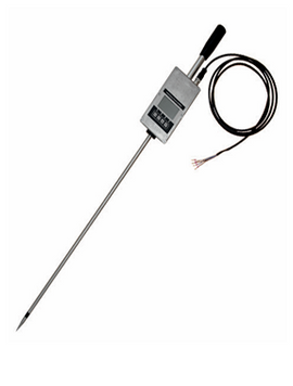 Online moisture transmitter for determination of water content and temperature of hay in a hay stack Schaller humimeter FLSO