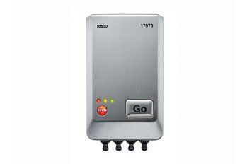 Industrial 4-channel temperature data logger Testo 176 T3 in robust metal housing