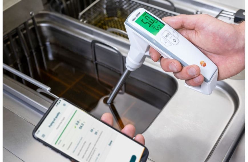 Aliejaus ir temperatūros matavimo rinkinys Testo 270 BT ir Testo 104-IR BT IP65