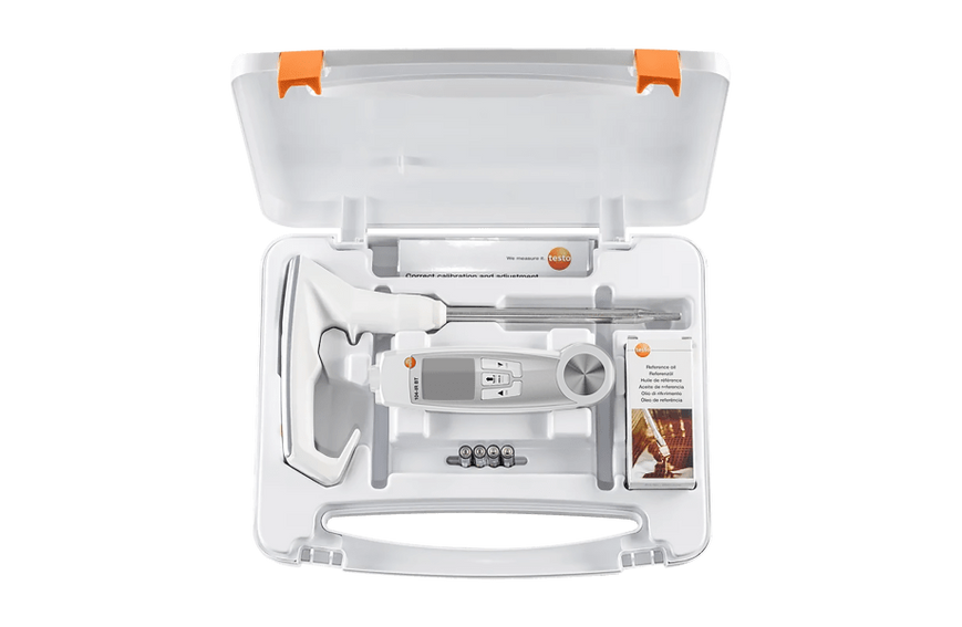 Aliejaus ir temperatūros matavimo rinkinys Testo 270 BT ir Testo 104-IR BT IP65