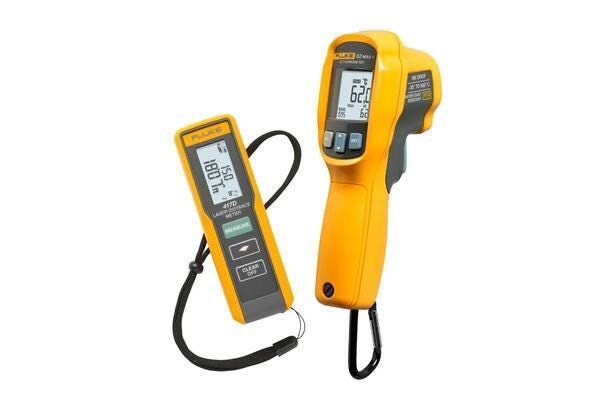 HVAC Troubleshooting Kit Fluke 417D/62 MAX+ Laser Distance Meter and IR Thermometer