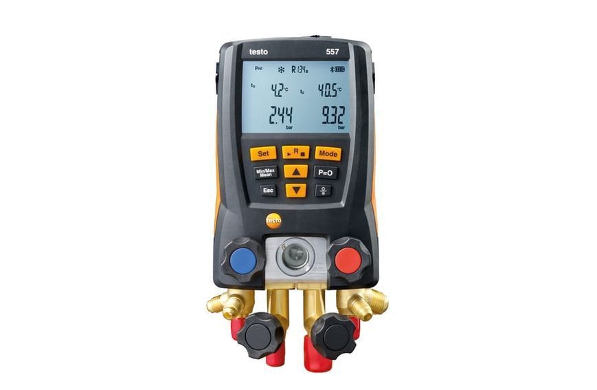 Digitalais manometriskais kolektors Testo 557 ar Bluetooth un Pirani zondi 0563 1557 фото