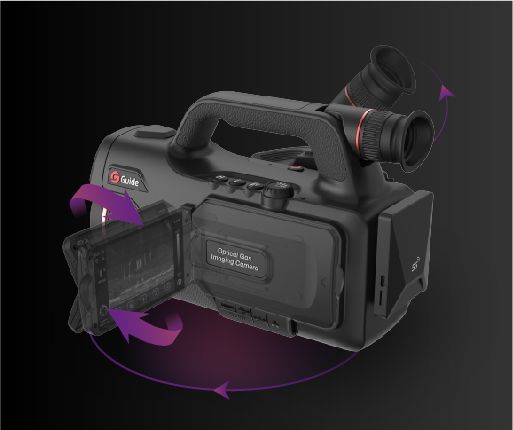 Dujų nuotėkio termovizorius Guide PV400 (LVO, Au&scaron;inamas IR, 320x256)