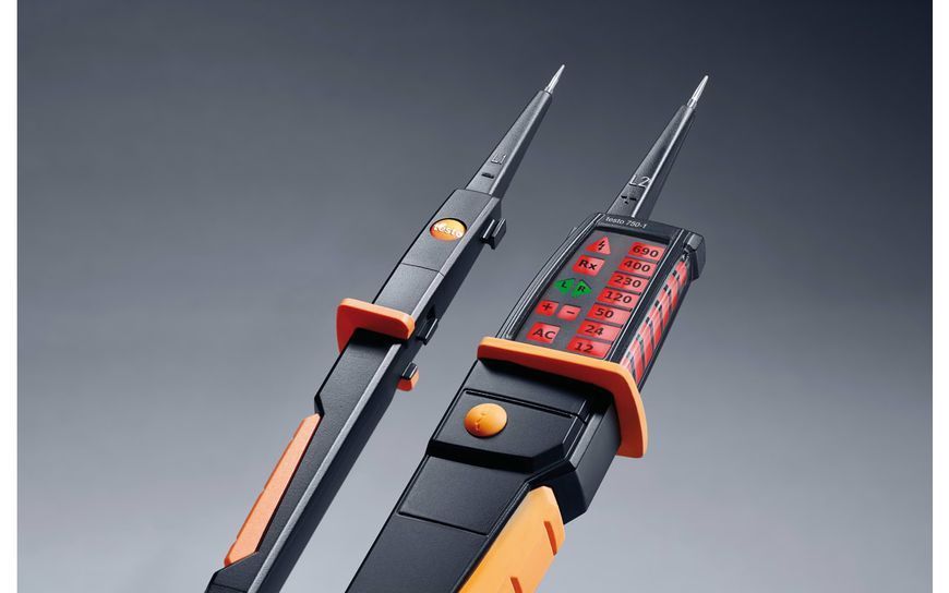 Voltage tester Testo 750-1 with patented all-round LED display