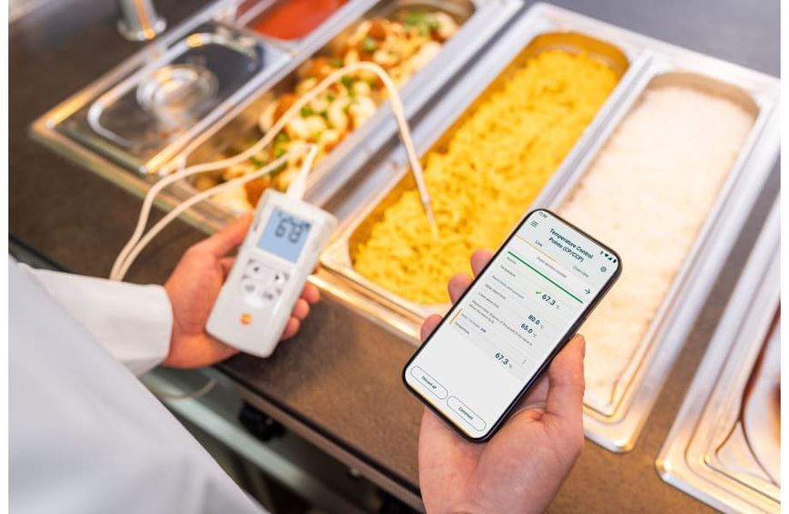 Высокоточный цифровой термометр Testo 110 Food kit с пищевым зондом из нержавеющей стали 0563 0112 фото