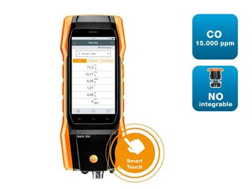 testo 300 Longlife - Dūmgāzu analizators (O2, CO up to 15,000 ppm, NO - can be retrofitted) 0633 3004 82 фото